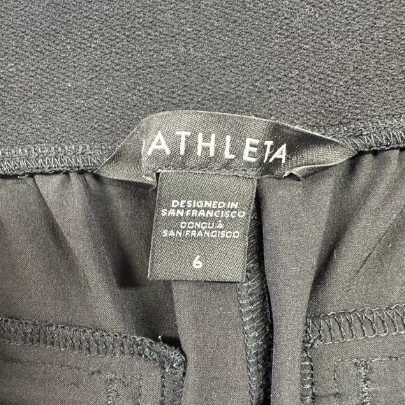 Athleta Pants Womens 6 Black Vienna Slim Pull On Casual Commute Travel City Work - Picture 4 of 12